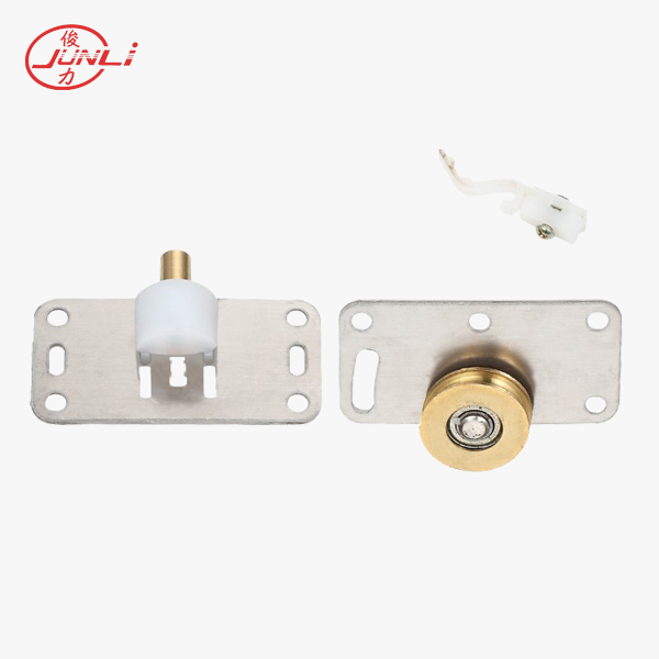 JL-011 Stainless Steel Plate and Brass Wheels Cabinet Roller