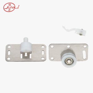 JL-012 Stainless Steel Plate and Nylon Wheels Cabinet Roller