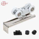 JL-015 Aluminum Body 4 Wheels Wooden Door Sliding Rollers