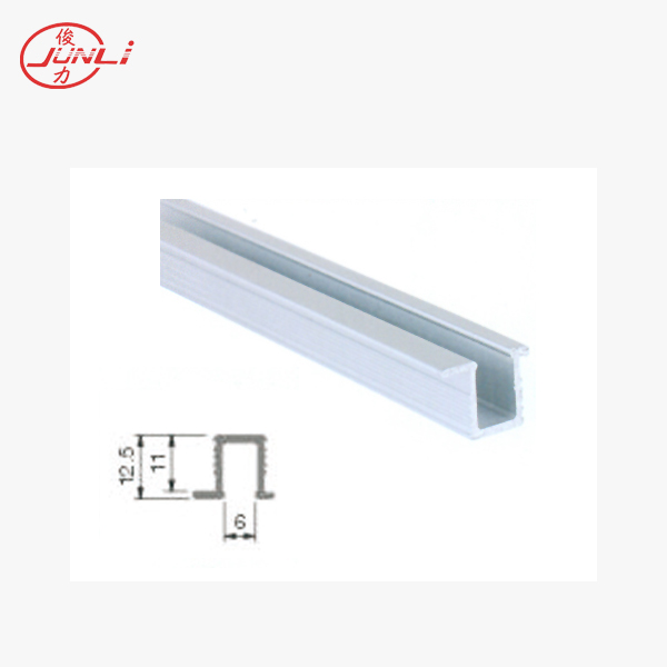 A 005 Aluminum Single Track For Small, Sliding Cabinet Door Track