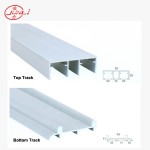 Aluminum track for sliding door